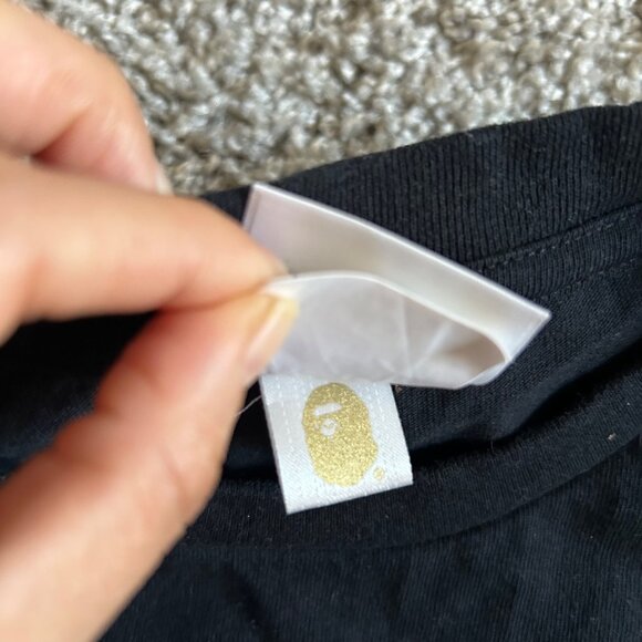 BAPE Mens Sz L Bathing Ape WGM "World Gone Mad" Black Graphic T-Shirt - Picture 5 of 9